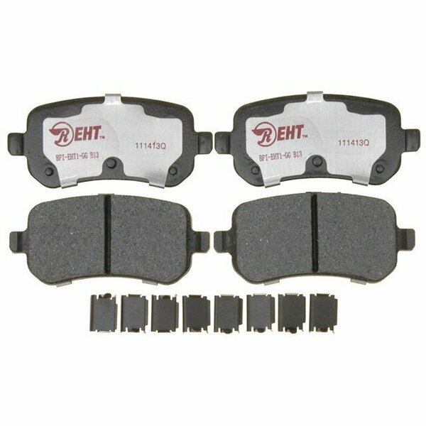 R/M Brakes BRAKE PADS OEM OE Replacement Hybrid Technology Includes Mounting Hardware EHT1021H